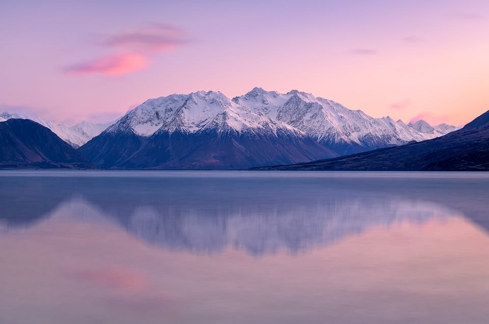 Snowy Mountain Sunrise